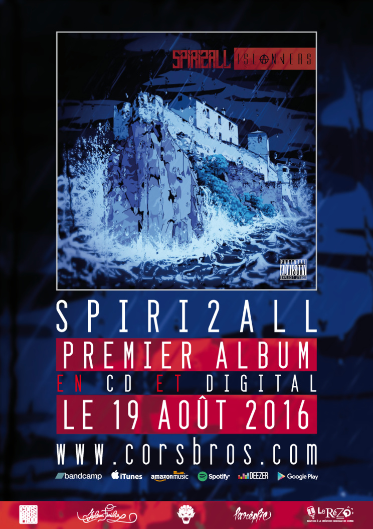 Sortie du premier album de Spiri2all 'Islanders' le 19 août 2016 Sortie du premier album de Spiri2all 'Islanders' le 19 août 2016