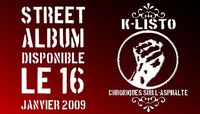 Le Street CD de K-Listo disponible le 16 janvier 2009