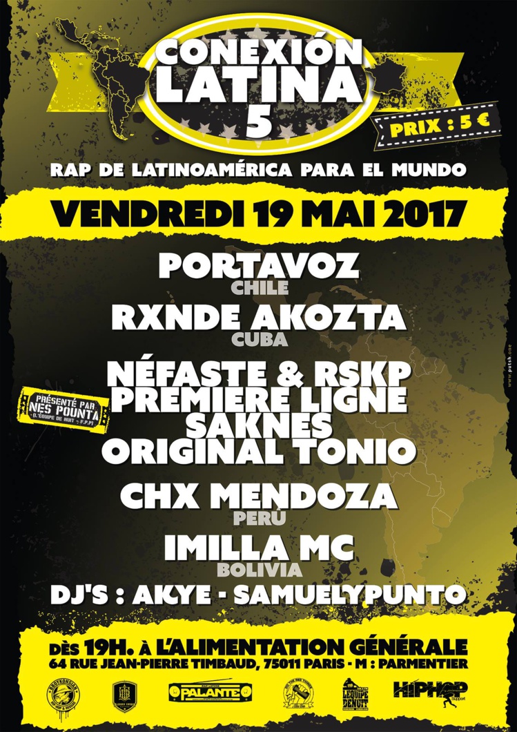 Soirée "Conexión Latina 5" à Paris le 19 mai 2017 Soirée "Conexión Latina 5" à Paris le 19 mai 2017