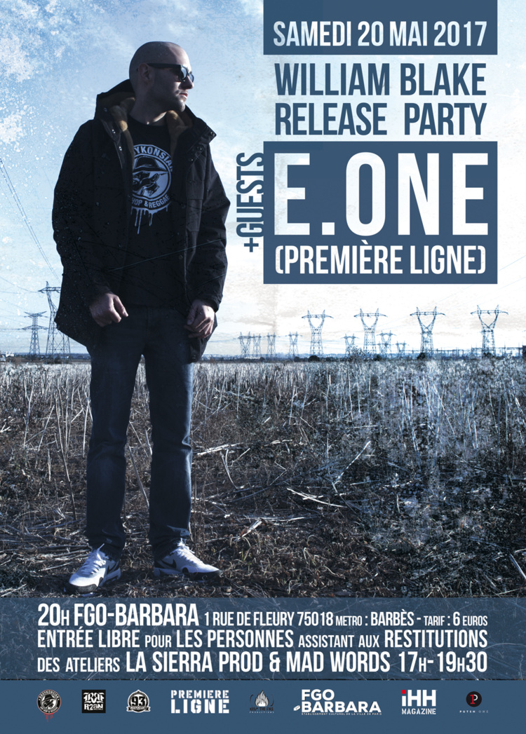 "William Blake Release Party" à Paris le 20 mai 2017