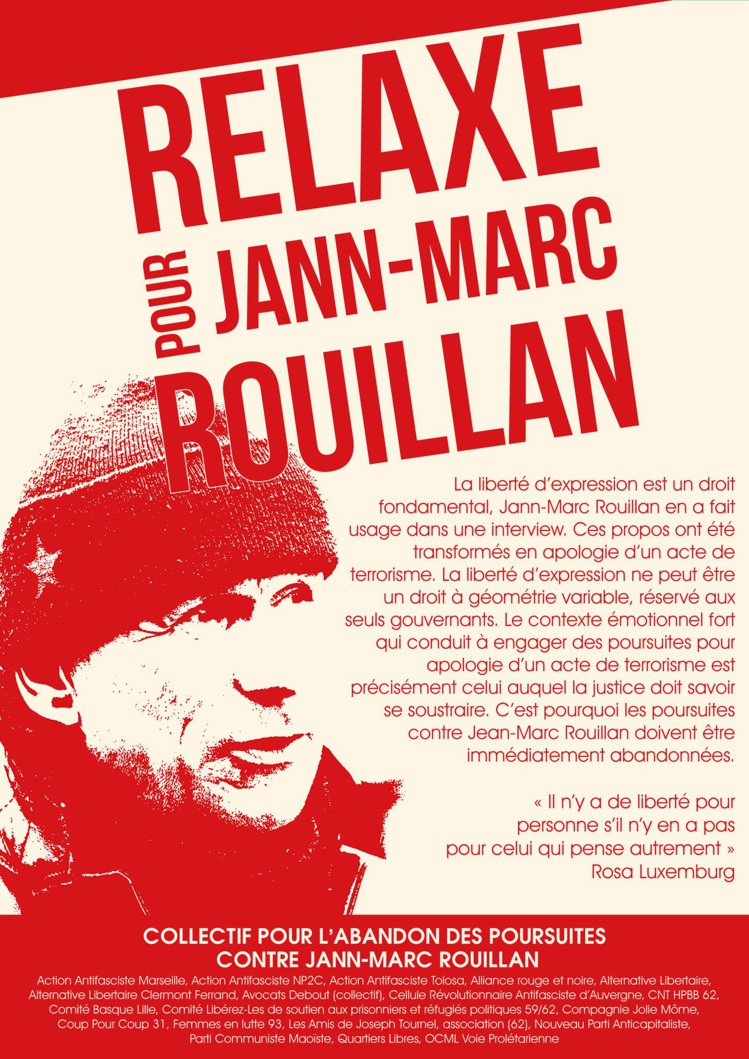 Procès en appel de Jean-Marc Rouillan le 18 avril 2017 à Paris Procès en appel de Jean-Marc Rouillan le 18 avril 2017 à Paris