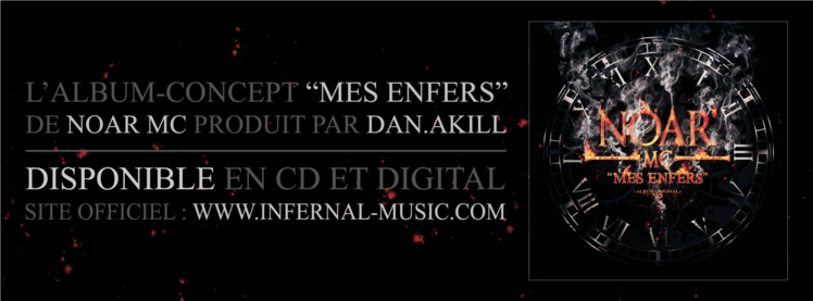 "Mes enfers", l'album concept de Noar Mc disponible en CD & Digital "Mes enfers", l'album concept de Noar Mc disponible en CD & Digital