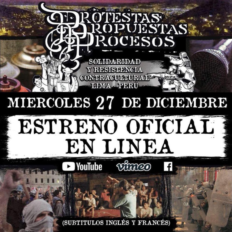 Sortie en ligne du documentaire "Protestas, propuestas y procesos"
