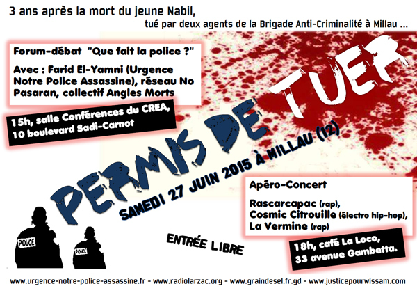 Journée 'Permis de tuer' le 27 juin 2015 à Millau