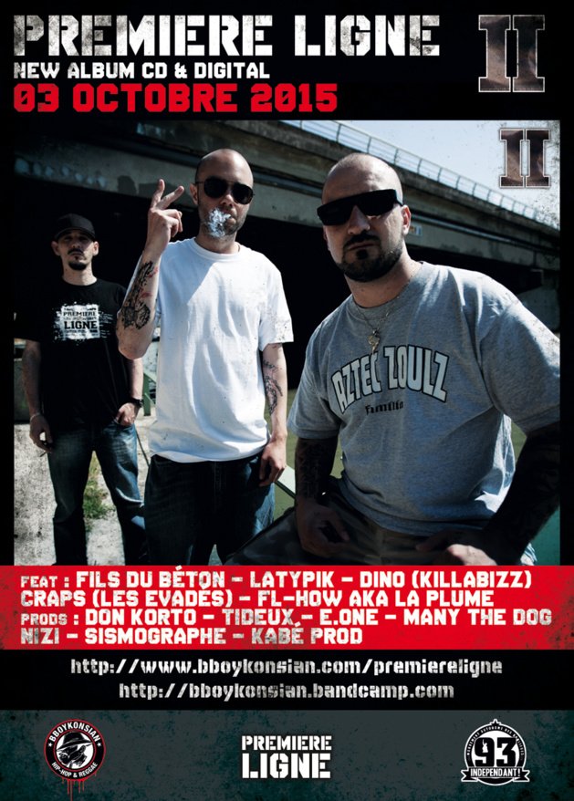 Sortie du nouvel album de Première Ligne 'II' le 03 octobre 2015 Sortie du nouvel album de Première Ligne 'II' le 03 octobre 2015