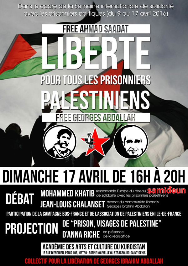 Semaine internationale de solidarité avec les prisonniers politiques du 9 au 17 avril 2016