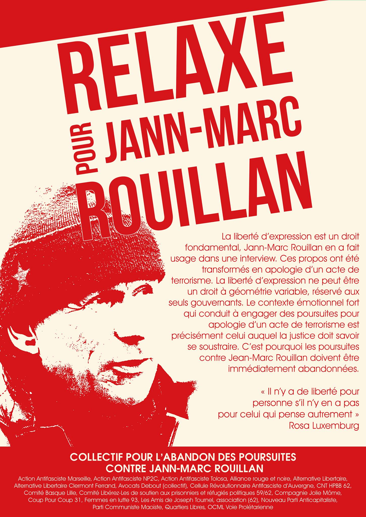 Procès en appel de Jean-Marc Rouillan le 18 avril 2017 à Paris