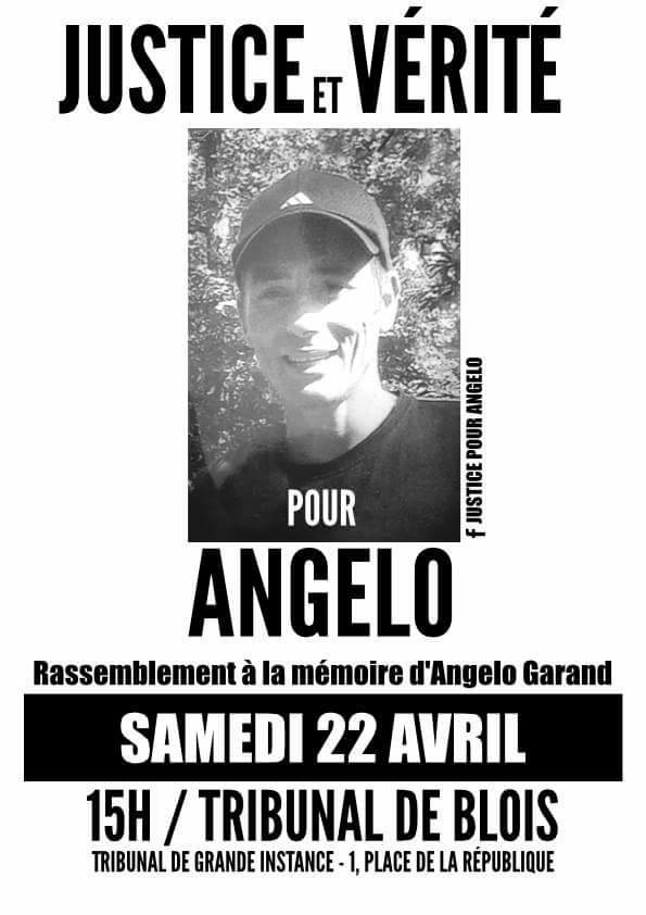 Rassemblement à la mémoire d'Angelo Garand le 22 avril 2017 à Blois