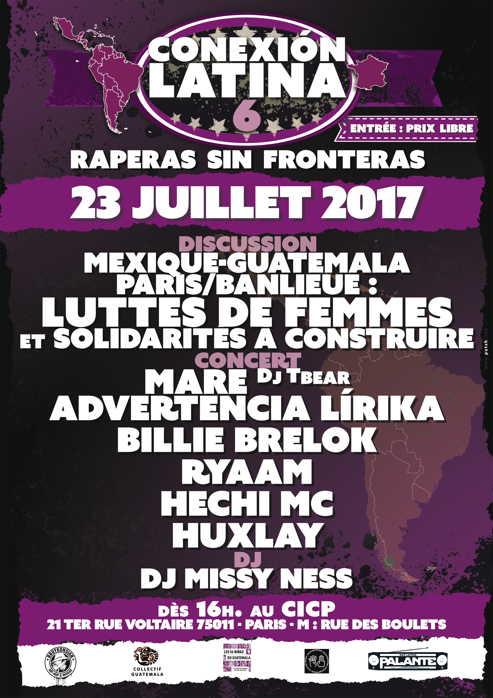 Soirée "Conexión Latina 6" à Paris le 23 juillet 2017