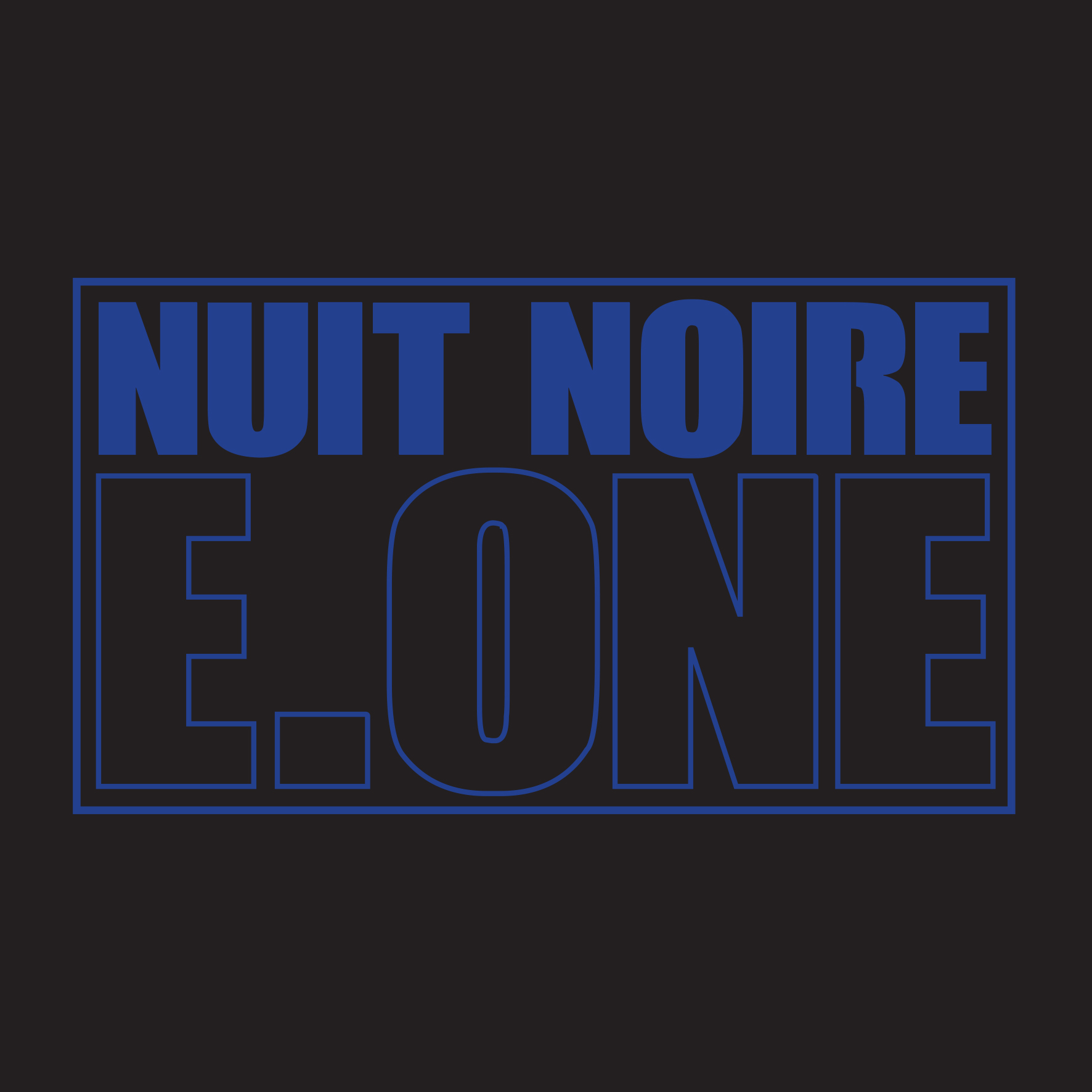 Le Single "Nuit noire" d'E.One (Première Ligne) disponible en Digital