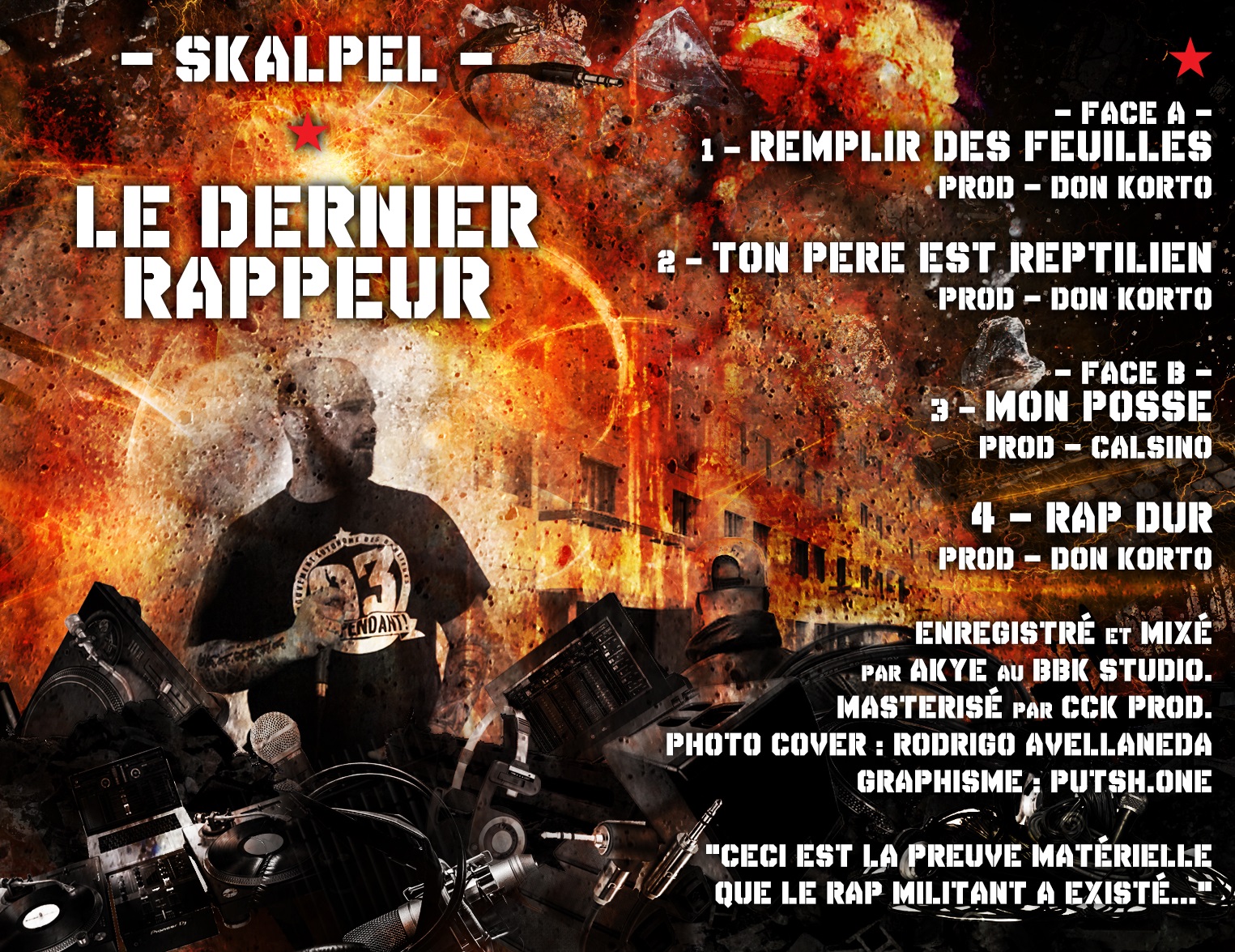 Sortie de la K7 collector de Skalpel "Le dernier rappeur" le 09 octobre 2018
