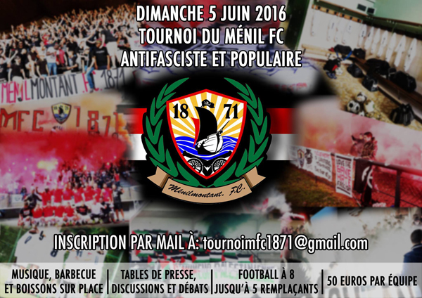 Emission 'Frontline' du 27 mai 2016, invité : Ménilmontant F.C 1871