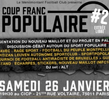 Soirée "Coup franc populaire #2" du MFC 1871 le 26 janvier 2019 à Paris