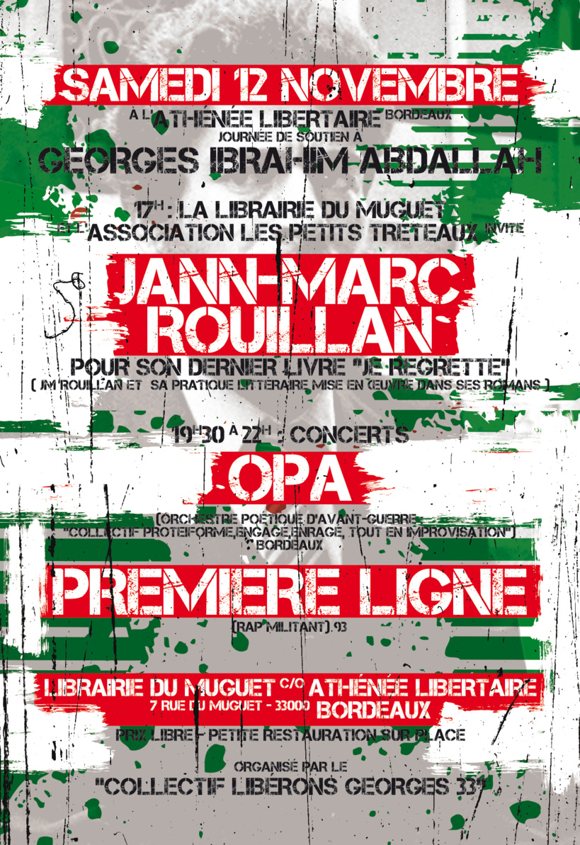 Concert à Bordeaux le 12 novembre 2016