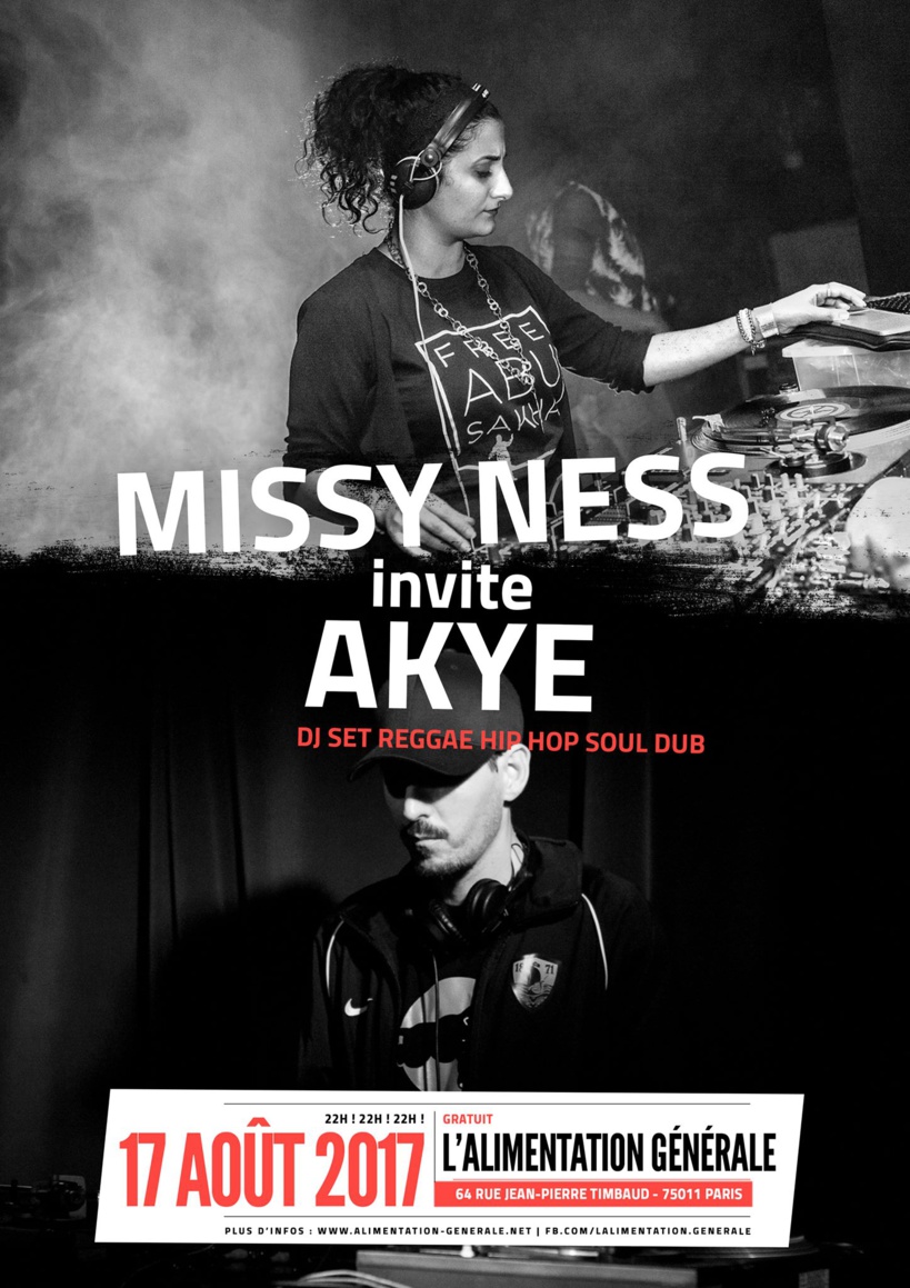 Missy Ness & Akye à Paris le 17 août 2017