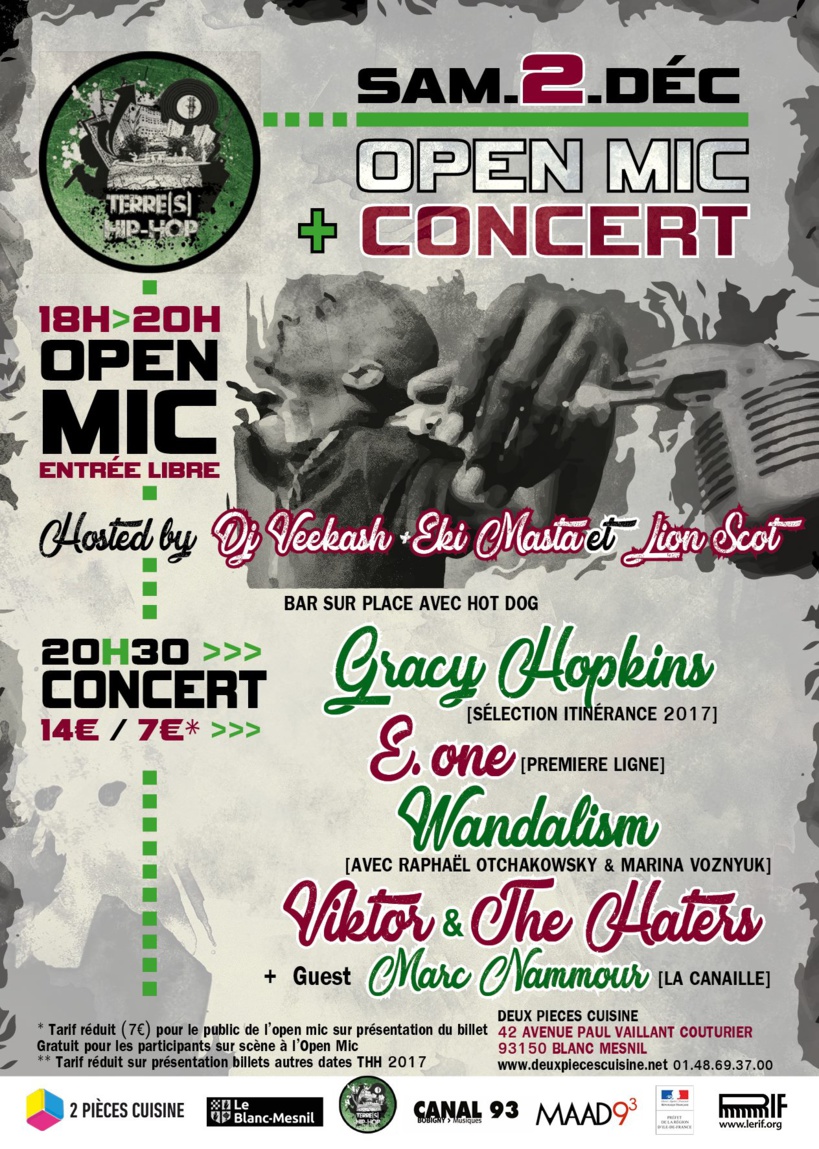 Concert au Blanc-Mesnil le 02 décembre 2017 Concert au Blanc-Mesnil le 02 décembre 2017