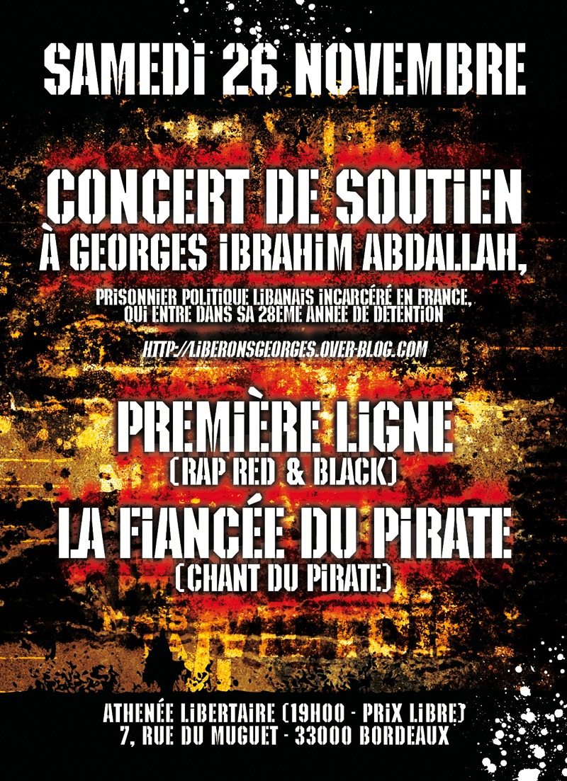 Concert à Bordeaux le 26 novembre 2011