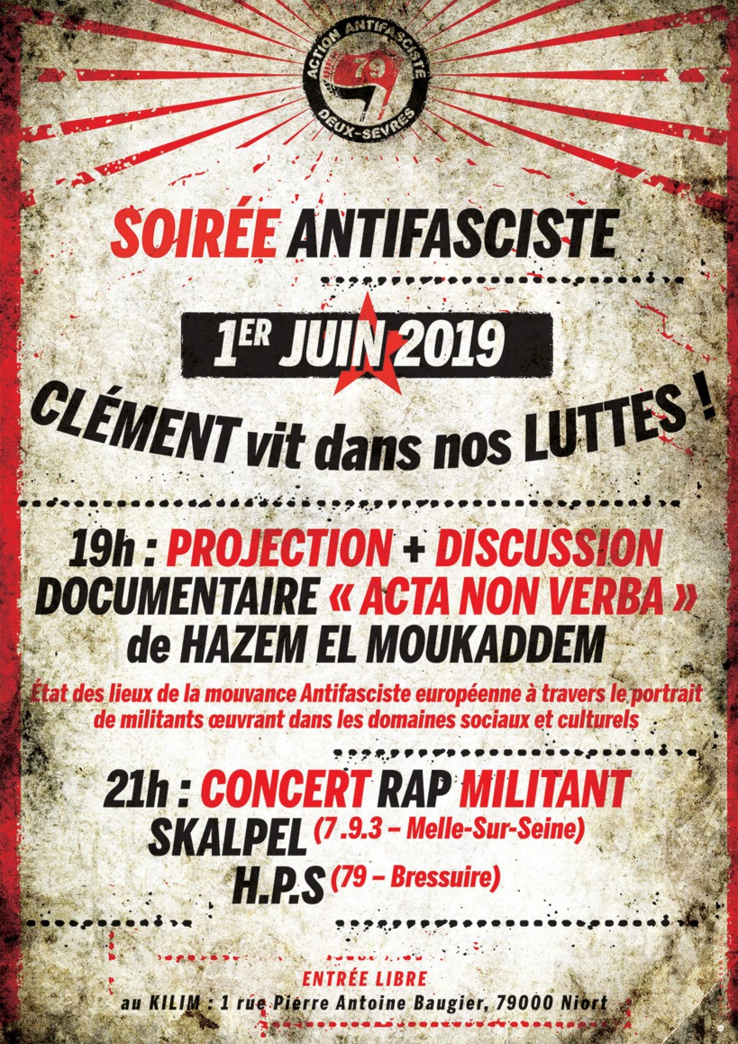 Concert à Niort le 1er juin 2019