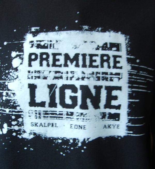 Sweat 'Première Ligne' Noir (Capuche)
