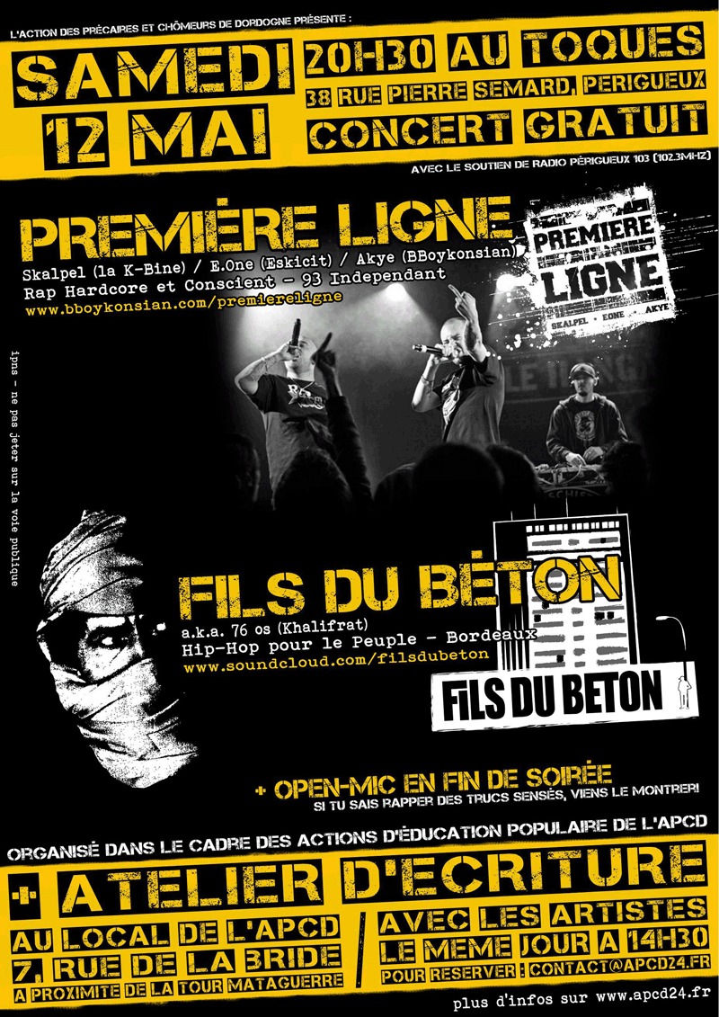 Atelier d'écriture + Concert à Périgueux le 12 mai 2012 Atelier d'écriture + Concert à Périgueux le 12 mai 2012