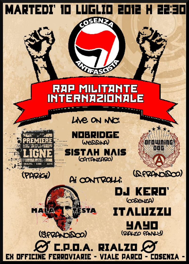 Concert à Cosenza en Italie le 10 juillet 2012