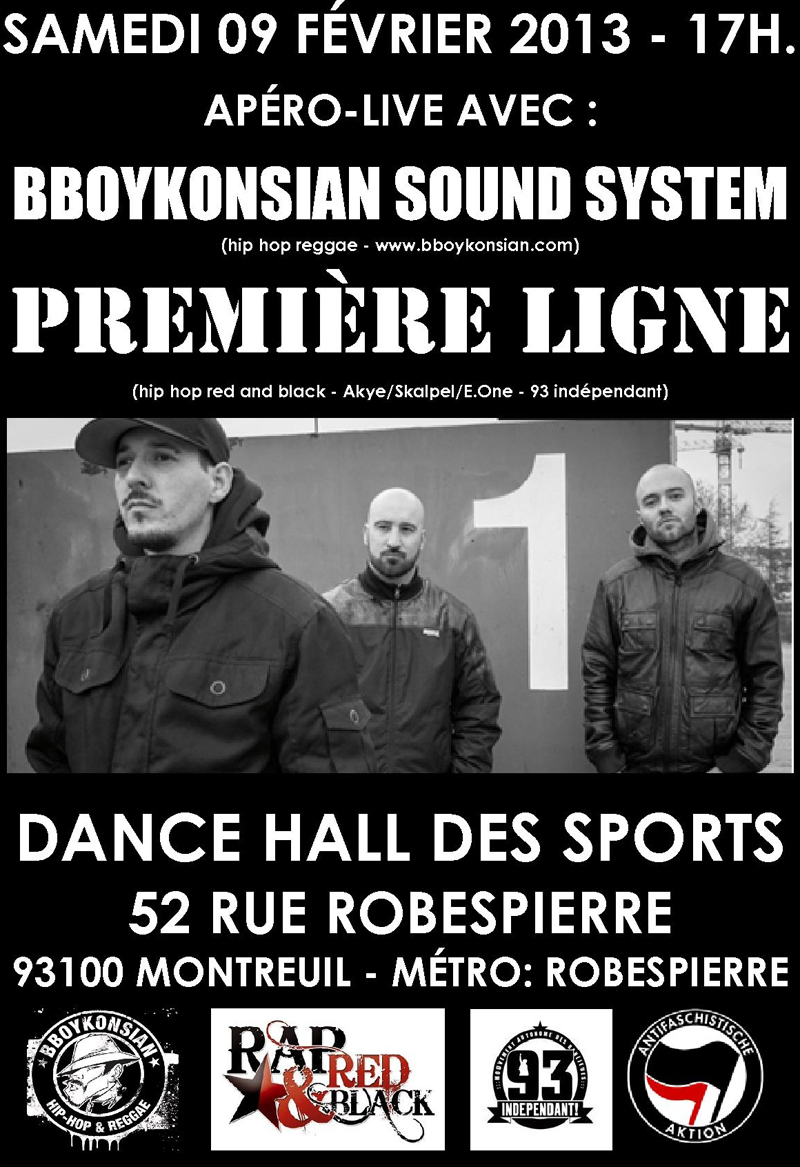 Concert + BBoyKonsian Sound System à Montreuil le 09 février 2013