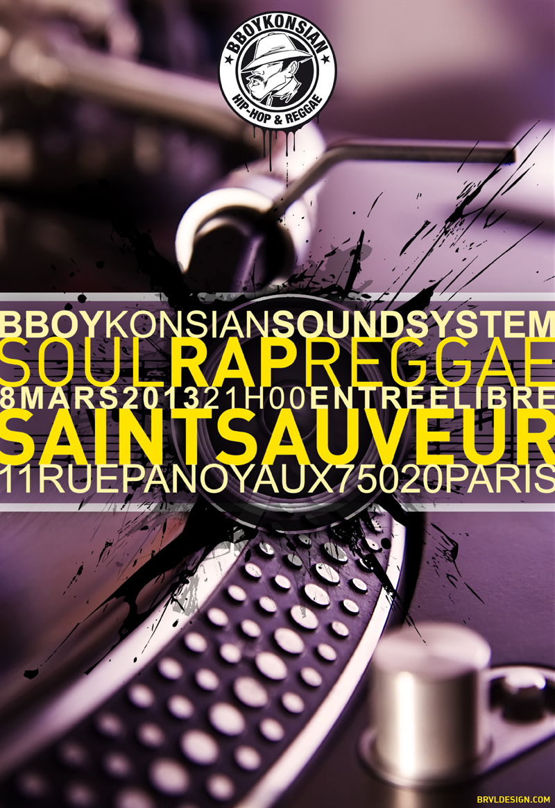 BBoyKonsian Sound System à Paris le 08 mars 2013