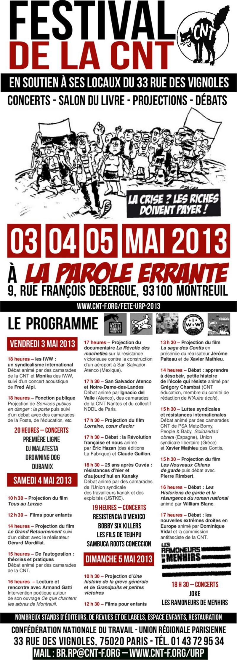 Concert à Montreuil le 03 mai 2013 Concert à Montreuil le 03 mai 2013