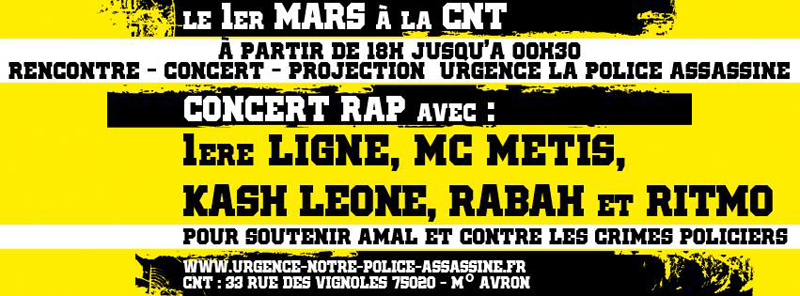 Concert à Paris le 01 mars 2014