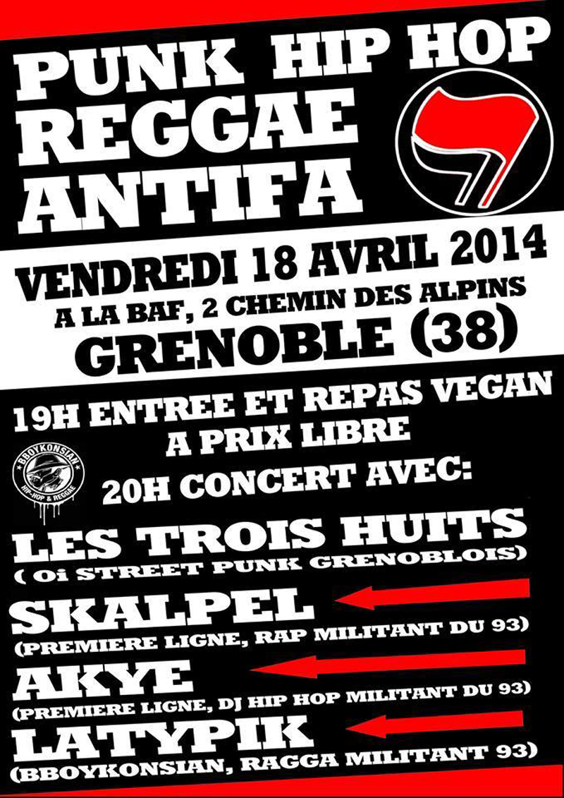 Concert à Grenoble le 18 avril 2014