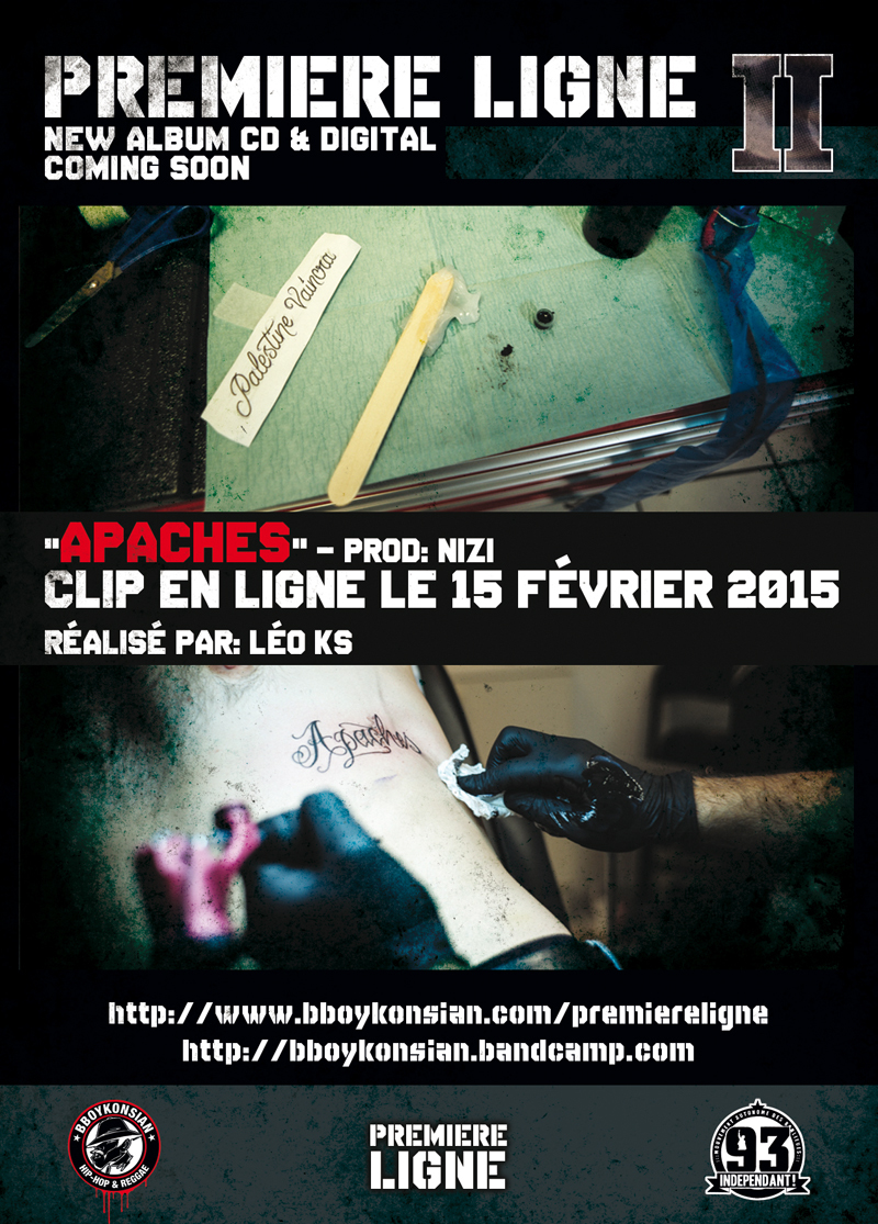 Le clip "Apaches" en ligne le 15 février 2015