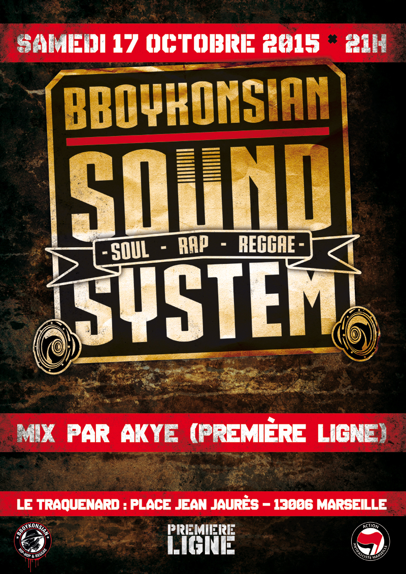 BBoyKonsian Sound System à Marseille le 17 octobre 2015