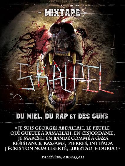 Flyers de la Mixtape de Skalpel 'Du miel, du rap et des guns'