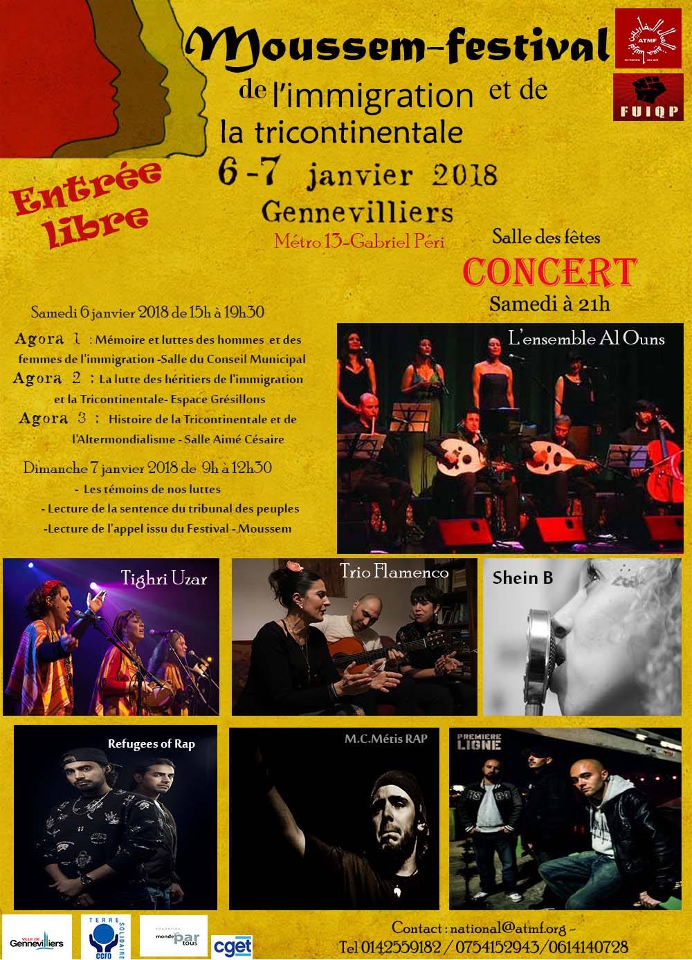 Concert à Gennevilliers le 06 janvier 2018