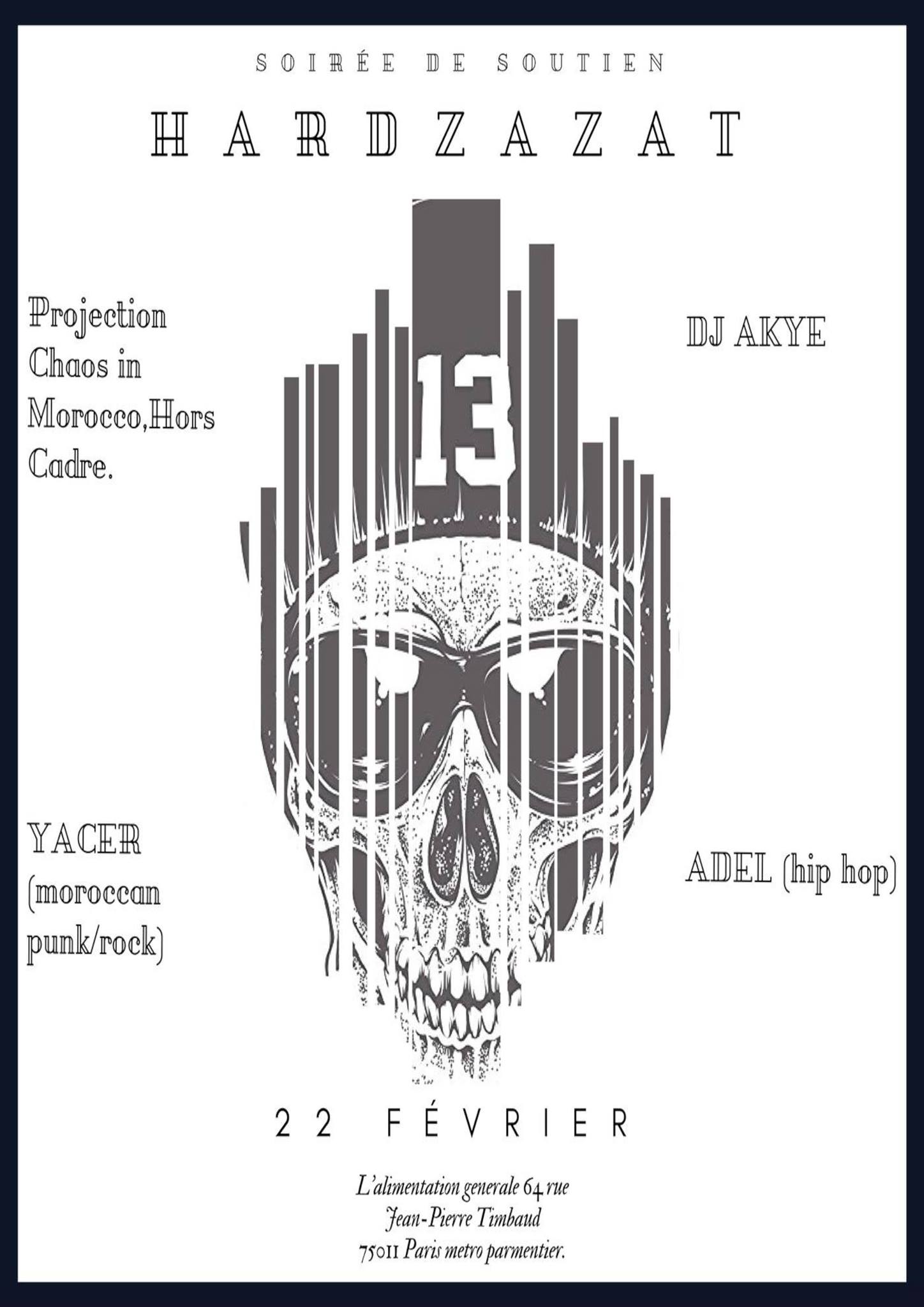 Soirée de soutien au Hardzazat Festival à Paris le 22 février 2018 Soirée de soutien au Hardzazat Festival à Paris le 22 février 2018