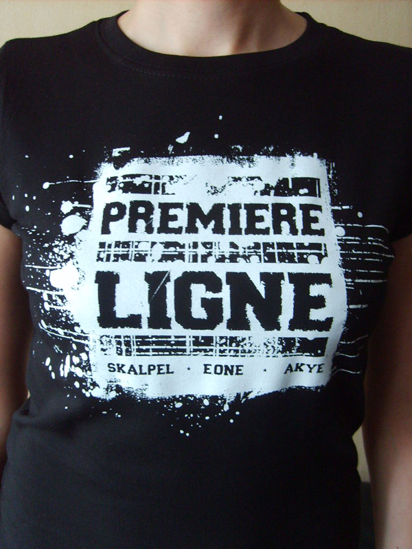 T-shirt 'Première Ligne' Noir (Femme)