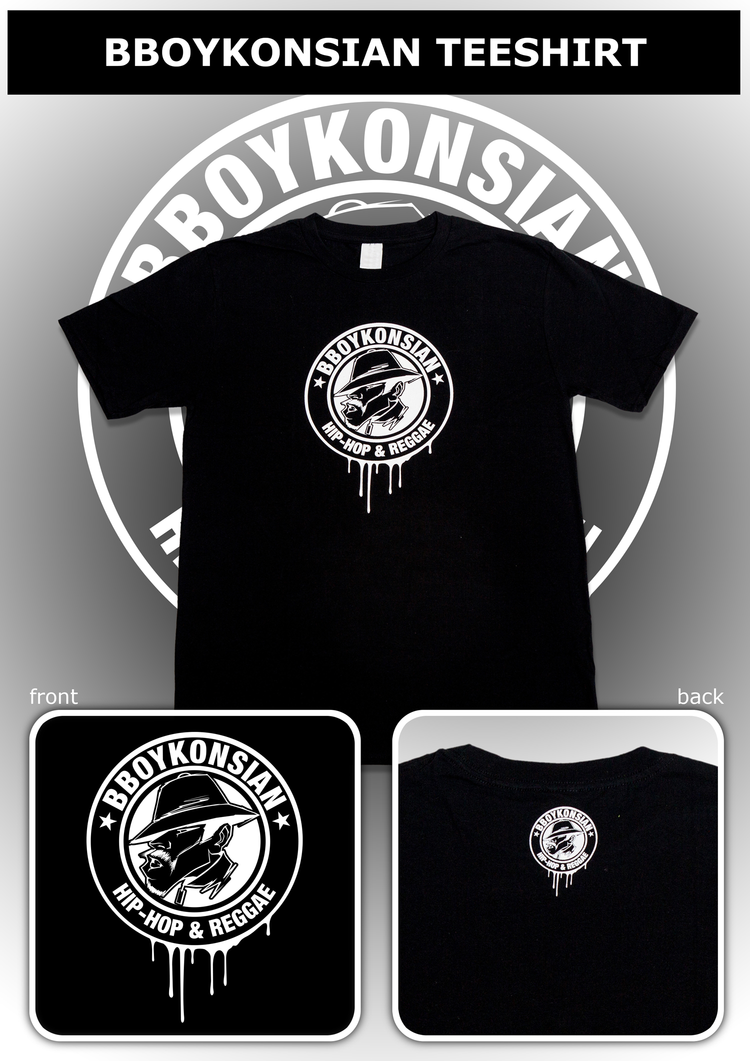 T-shirt "BBoyKonsian" Noir (Homme)