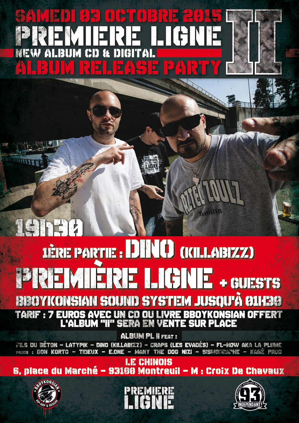 Concert à Montreuil le 03 octobre 2015