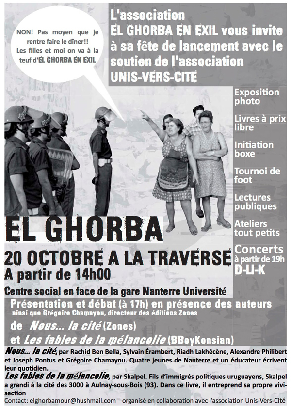 Présentation de 'Fables de la mélancolie' et débat en présence de Skalpel à Nanterre le 20 octobre 2012