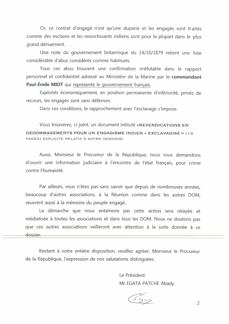 Emission "Frontline" du 24 janvier 2020 autour de "La colère d'Abady" et sur l'engagisme