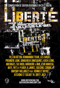 La compilation 'Liberté pour les prisonniers de Villiers-le-Bel' disponible en CD et Digital