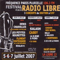 Festival de soutien 'FPP: 15 ans de radio libre!' les 5,6 et 7 juillet 2007
