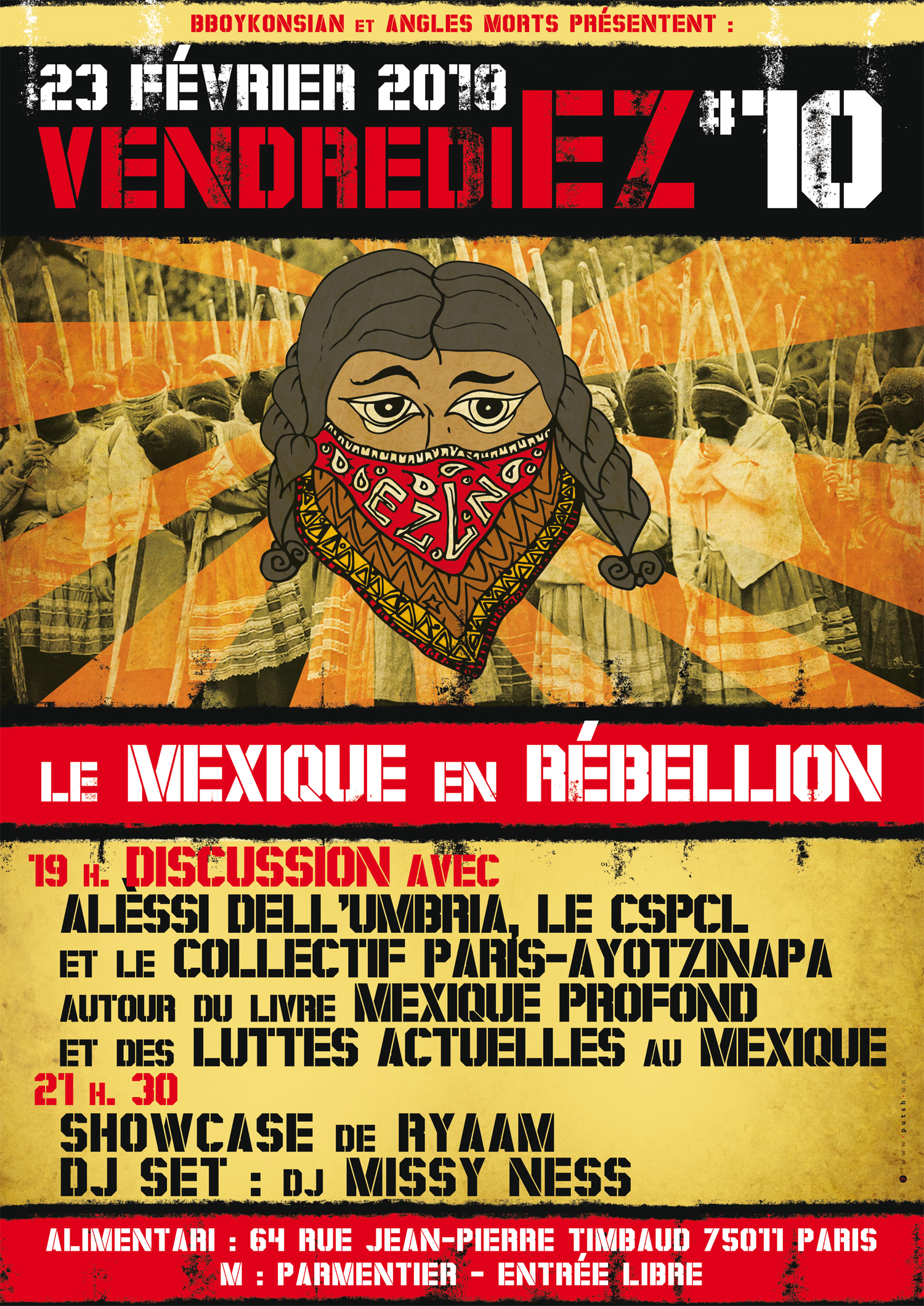 VendrediEZ #10 : Le Mexique en rébellion le 23 février 2018 à Paris