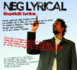 L'album 'Explicit lyrics' de Neg Lyrical disponible en CD et Digital
