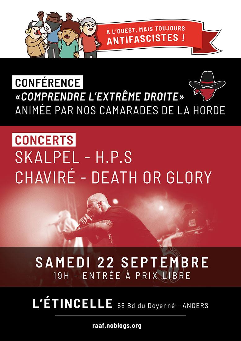 Concert à Angers le 22 septembre 2018